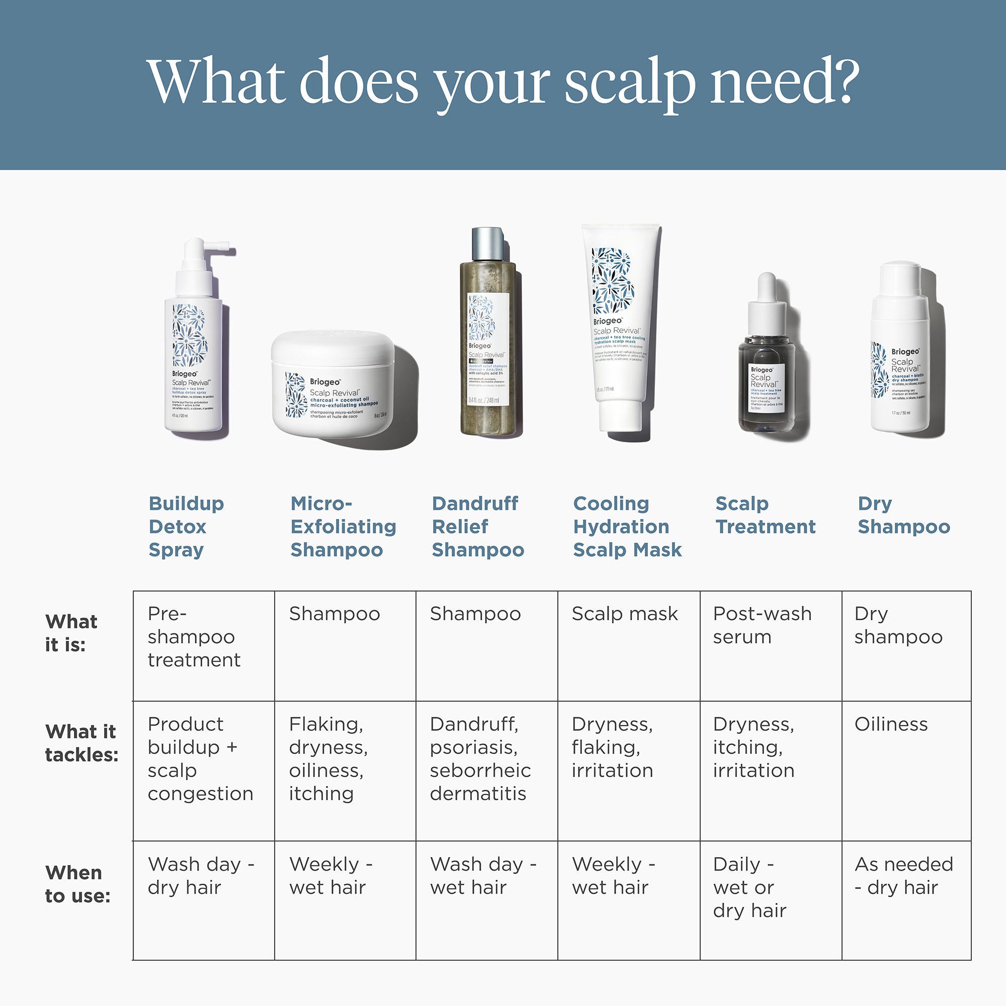 Scalp Revival Charcoal + Tea Tree Buildup Detox Spray - Briogeo