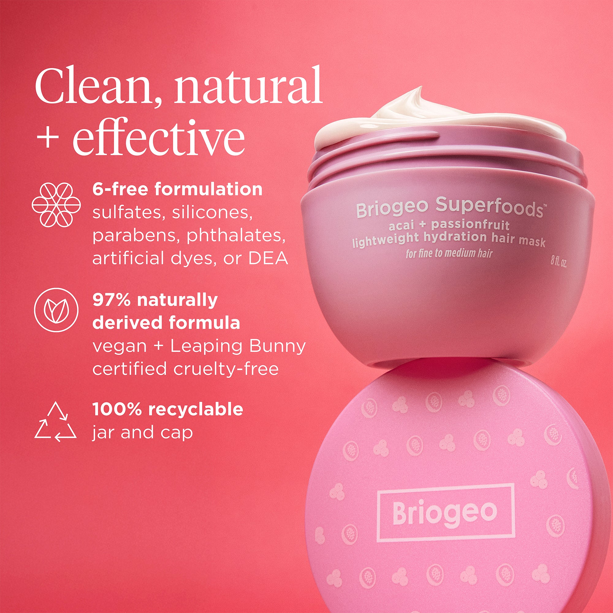 Superfoods Lightweight Hydration Hair Mask 2 oz - Briogeo