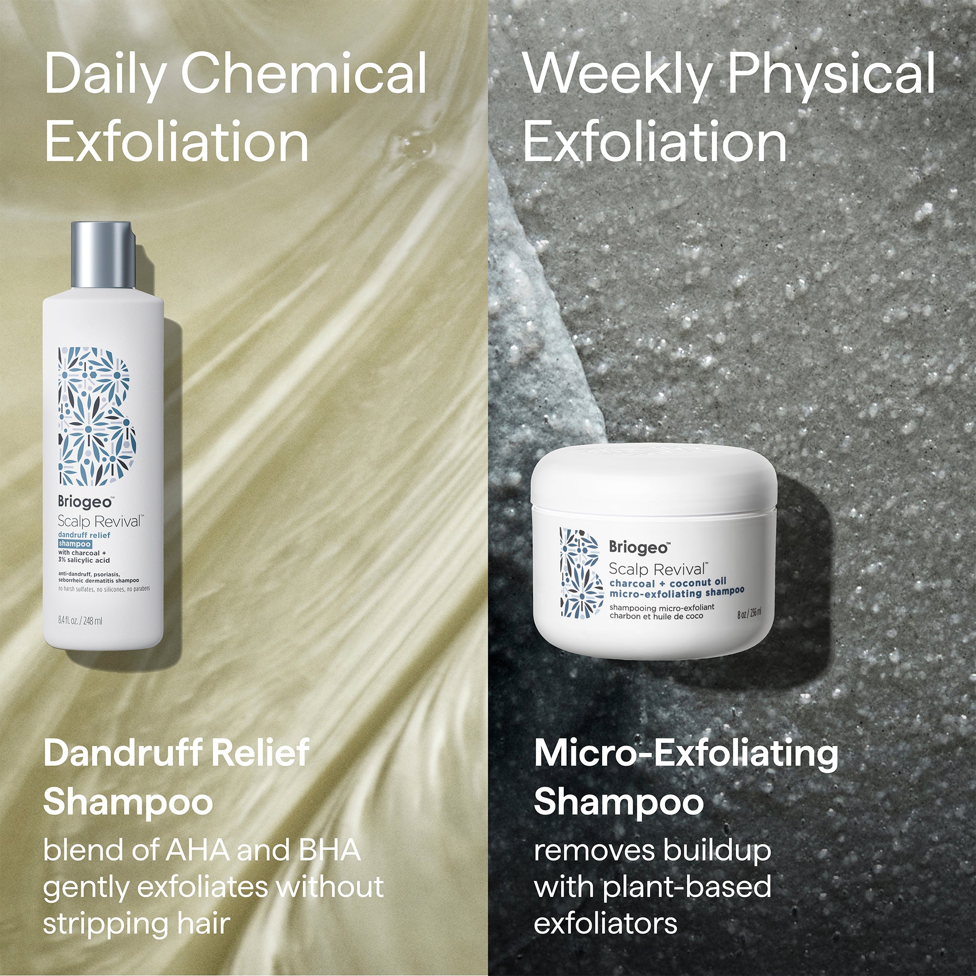 Scalp Revival™ Dandruff Relief Shampoo with Charcoal + 3% Salicylic Acid - Briogeo