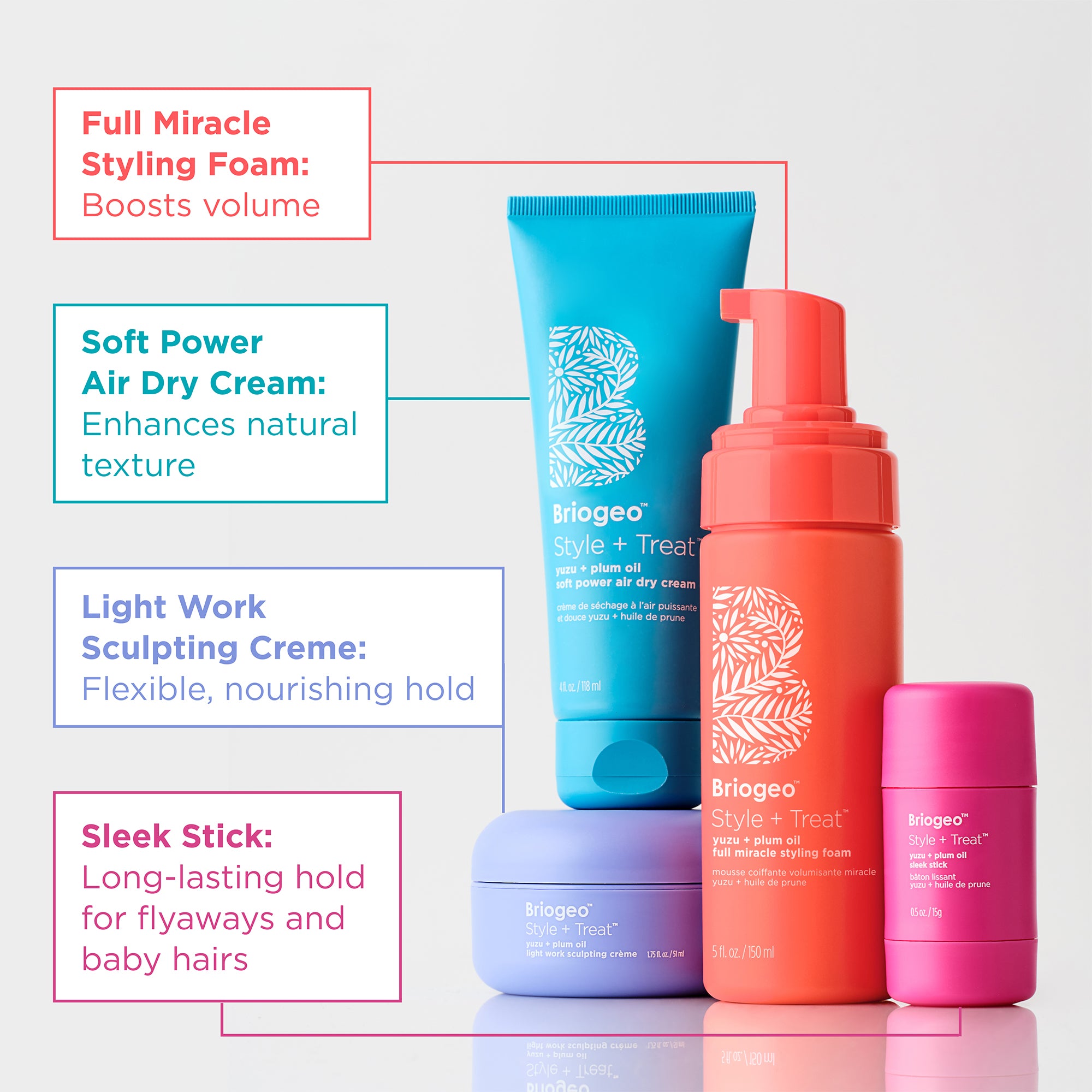 Style + Treat™ Yuzu + Plum Oil Air Dry Hair Styling Cream - Briogeo